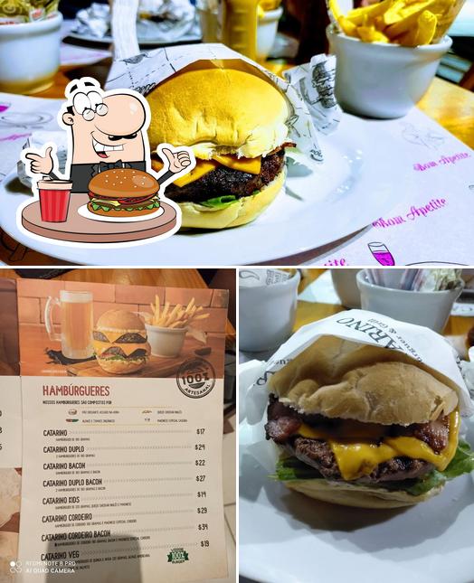 Delicie-se com um hambúrguer no Catarino Burguer & Grill