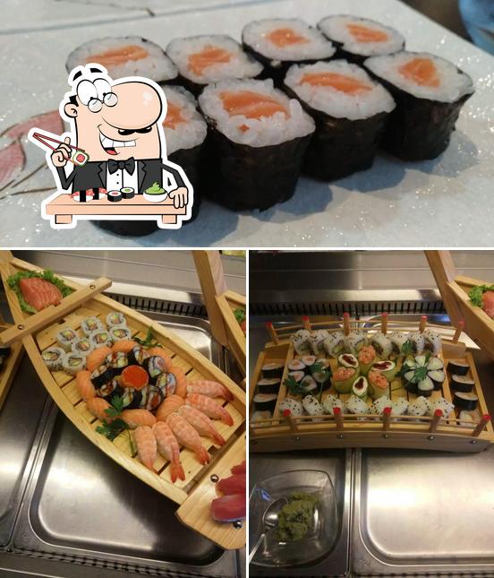 Wählt verschiedene Sushi-Optionen