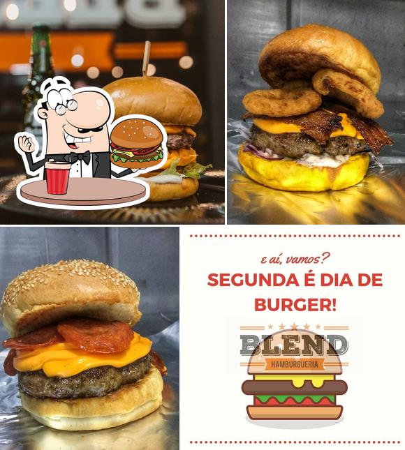 Experimente um hambúrguer no Blend Hamburgueria