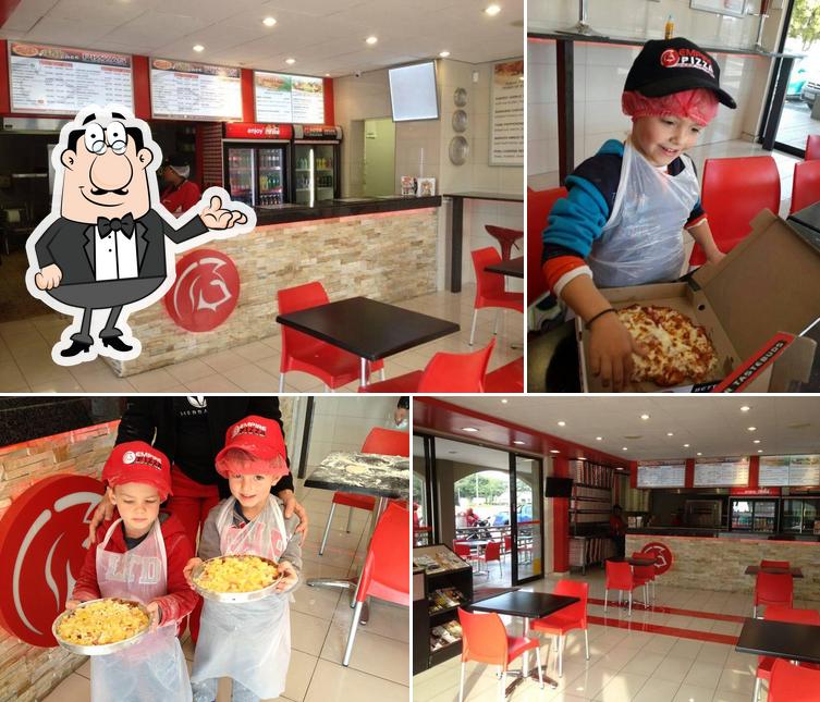 Die Inneneinrichtung von Empire Pizza Three Rivers 072 575 6904 / www.empire-pizza.co.za