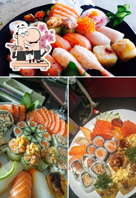 Prove diferentes opções de sushi