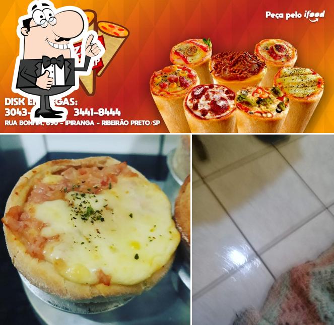 Look at the pic of Pizza cone