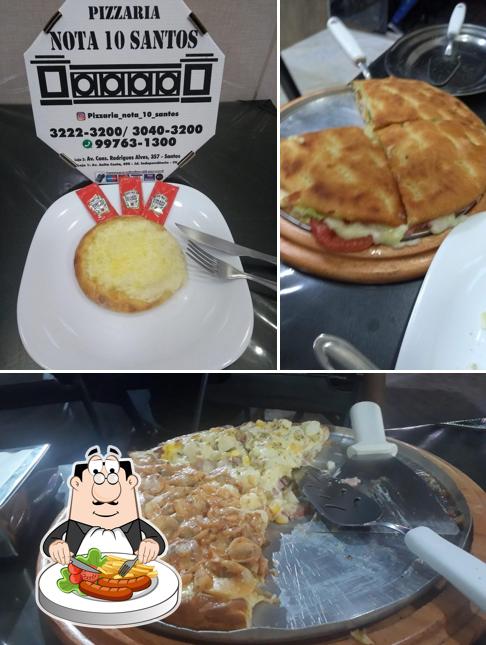 Comida em Pizzaria Nota 10 Santos