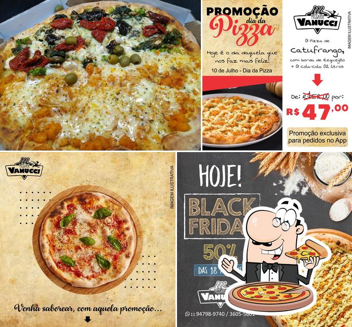 Consiga pizza no Pizzaria Vanucci