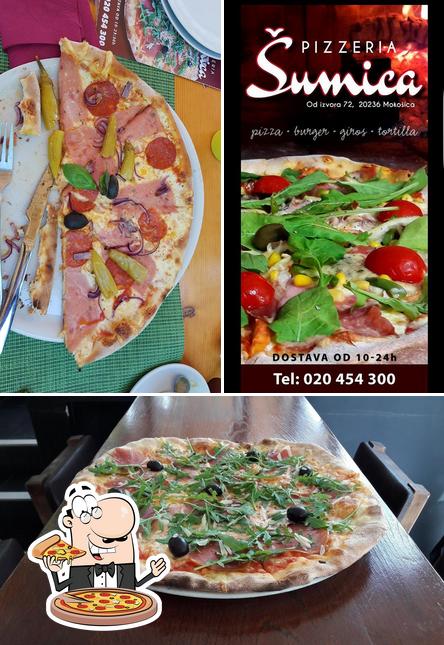 Choisissez des pizzas à Šumica