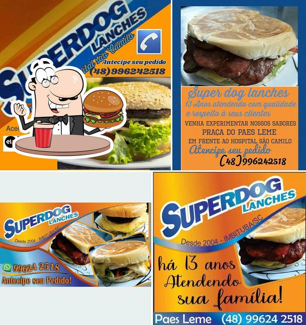 Consiga um hambúrguer no Super Dog Lanches