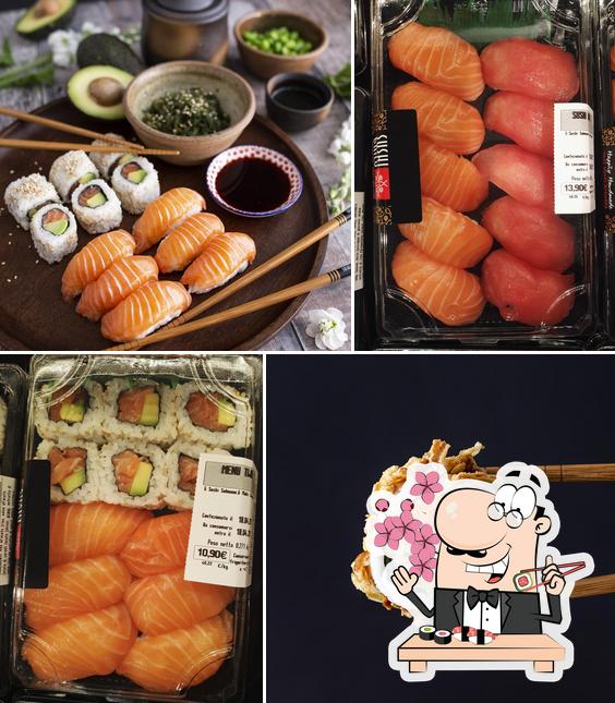 Scegli le diverse opzioni di sushi