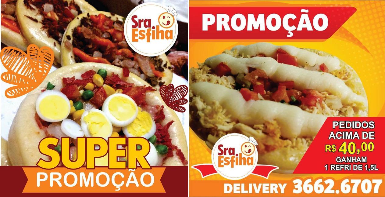 Comida em Sra. Esfiha