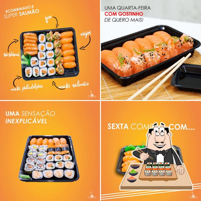 Peça diversas opções de sushi