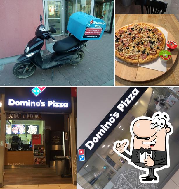 Look at the picture of Domino's Pizza