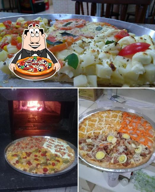 Escolha pizza no Donatella Pizzas e Calzones