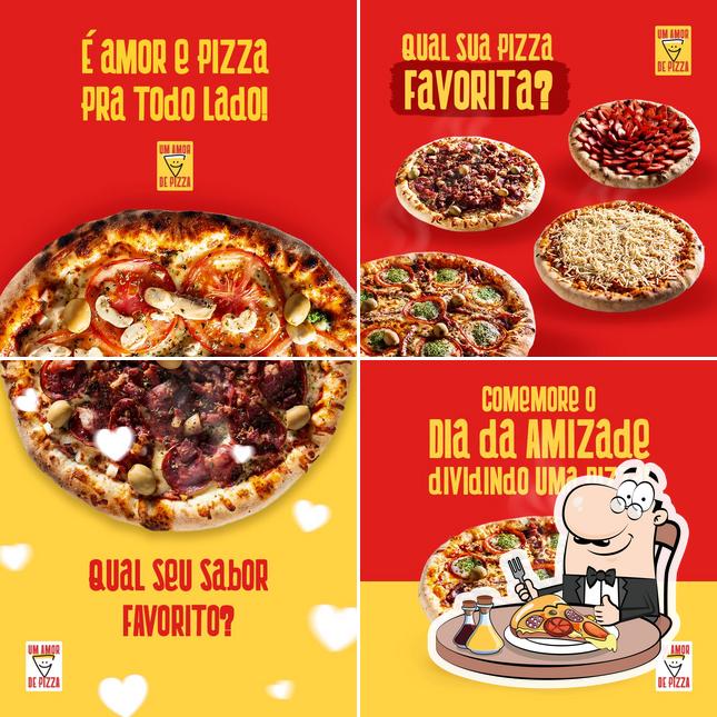 Peça diferentes tipos de pizza