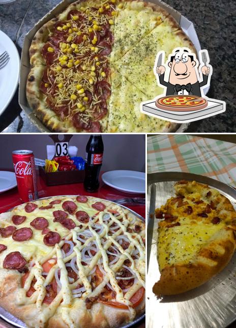 Escolha pizza no Fratello Pizzaria e restaurante