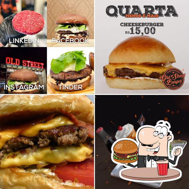 Peça um hambúrguer no Old Street Burger de Itapira