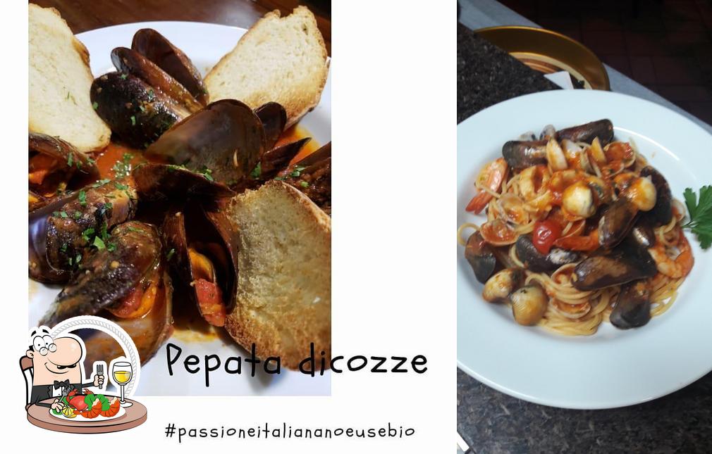 Consiga frutos do mar no Passione Italiana no Eusébio