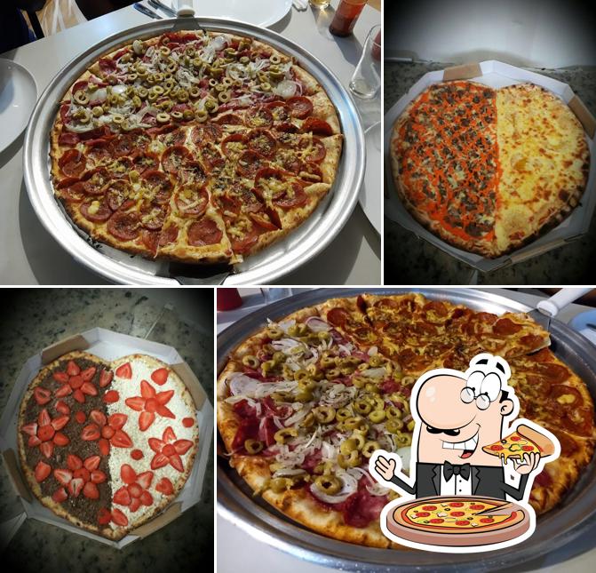 Consiga pizza no Pizzaria Container