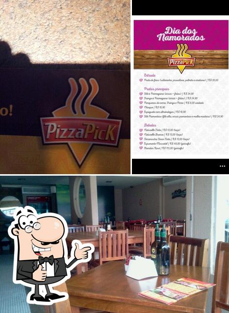 See this picture of Pizza Pick