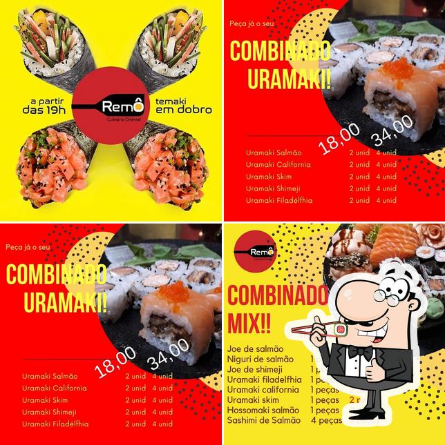 Prove diferentes opções de sushi