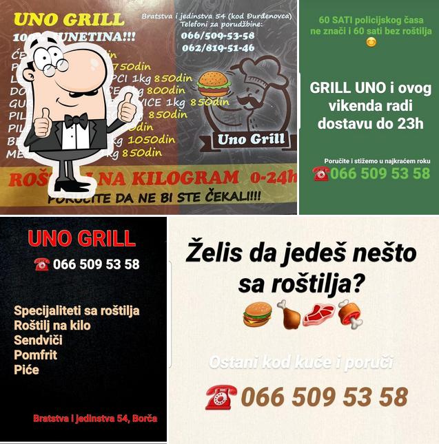 See this picture of Grill Uno