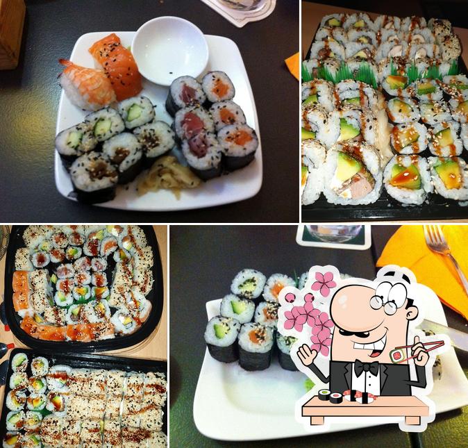 Wählt verschiedene Sushi-Optionen