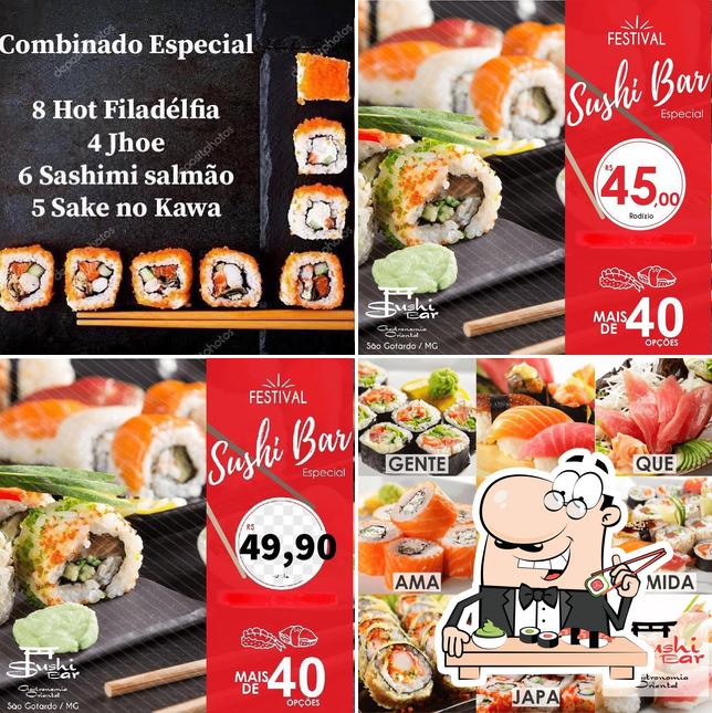 Peça diversas opções de sushi