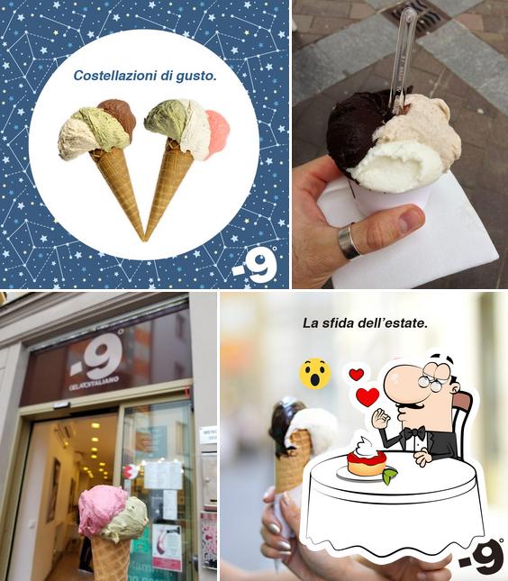 -9 Gelato Italiano propone un'ampia gamma di dessert