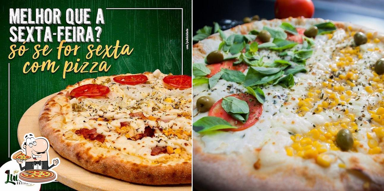 Consiga diferentes tipos de pizza