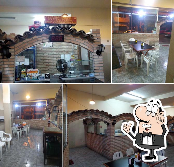 O interior do Pizzaria Gabriela