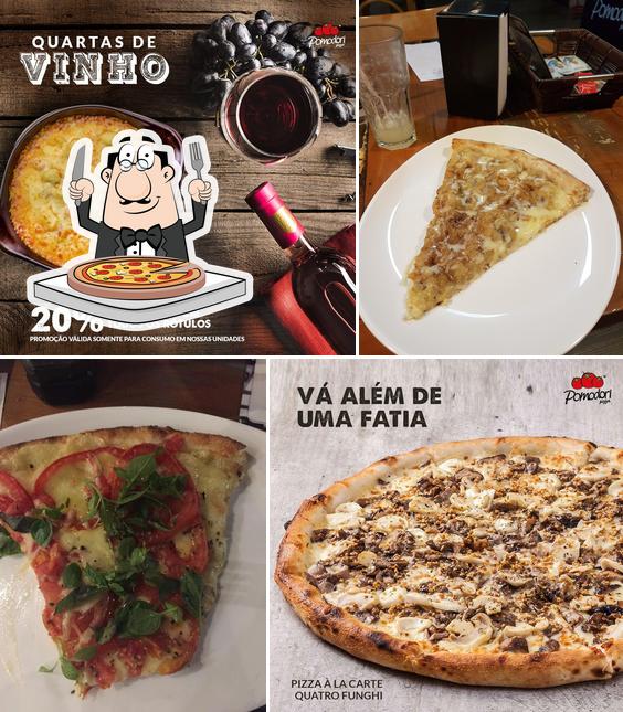 Escolha pizza no Pomodori