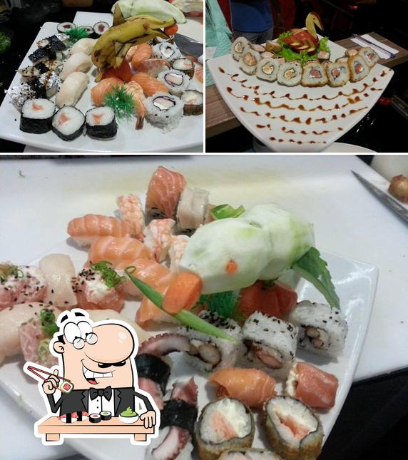 Escolha diversas opções de sushi