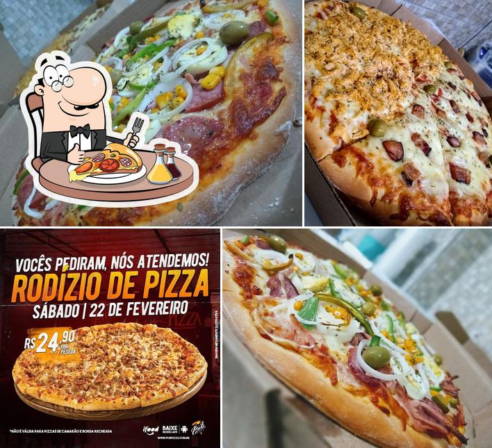 Escolha pizza no Pub Pizza