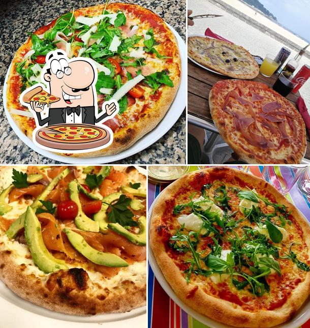 Elige una pizza en Bar à Manger, Hendaye