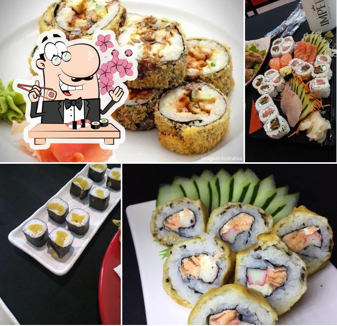 Experimente diversas opções de sushi