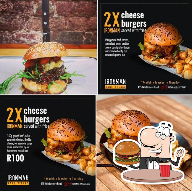 Faites-vous plaisir avec un hamburger à IRONMAN BURGERS l SHAKES I STEAKS