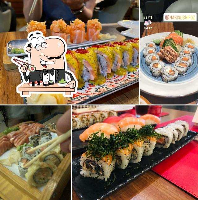 Experimente diversas opções de sushi