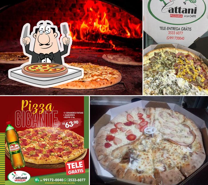 Experimente pizza no Pizzaria Cattani