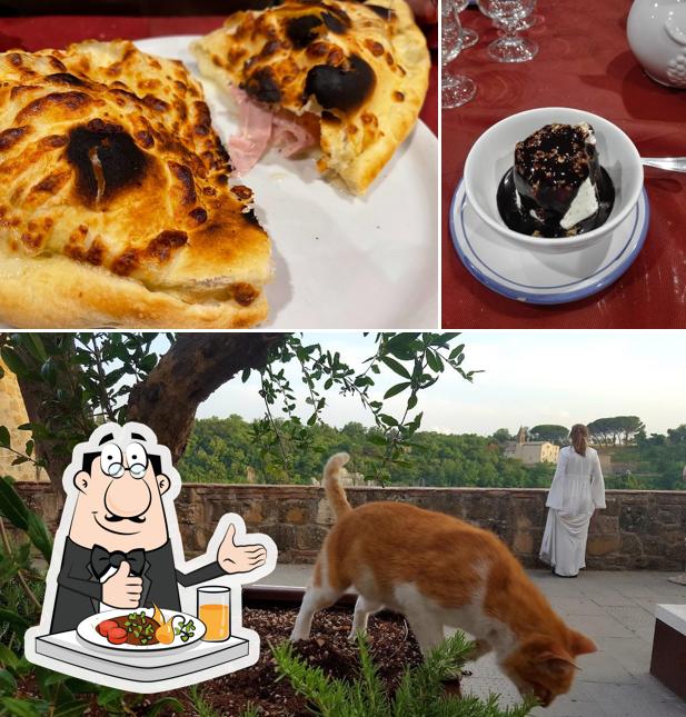 Pizzeria La Terrazza in campagna si caratterizza per la cibo e esterno