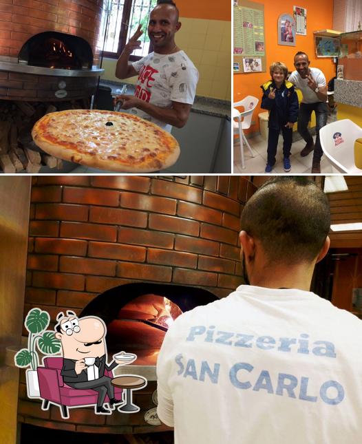 Gli interni di San Carlo Pizzeria Forno a Legna