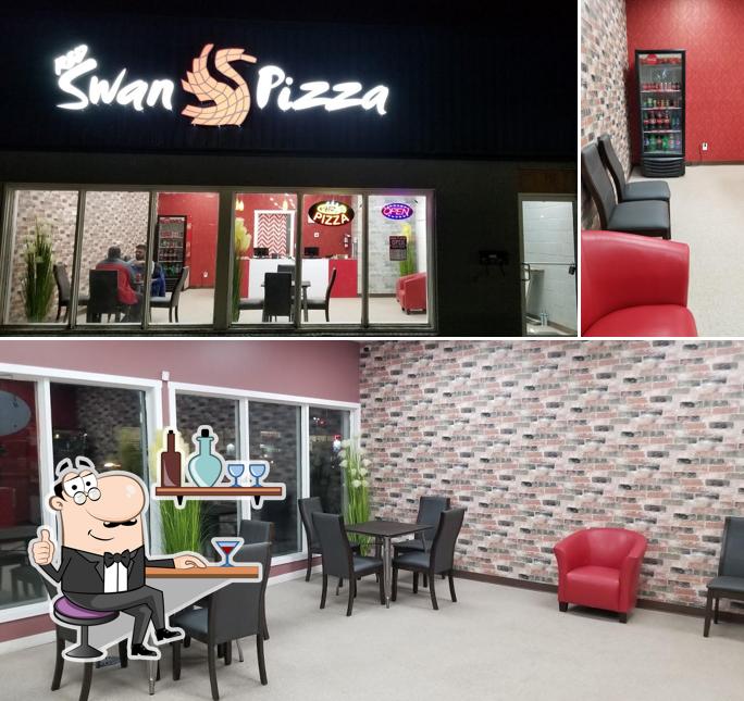 L'intérieur de Red Swan Pizza