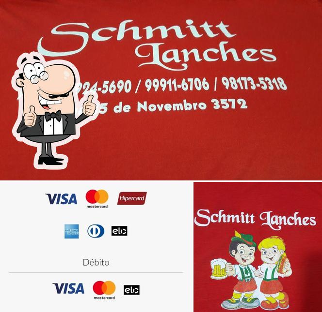 See the pic of SCHMITT LANCHES