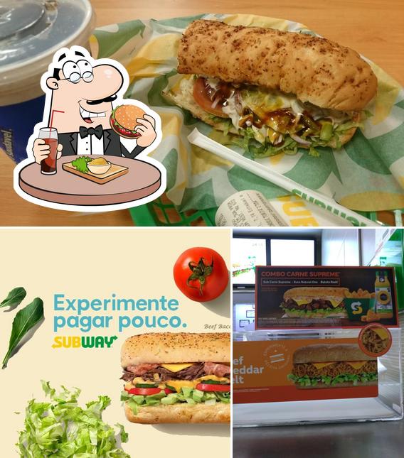 Peça um hambúrguer no Subway