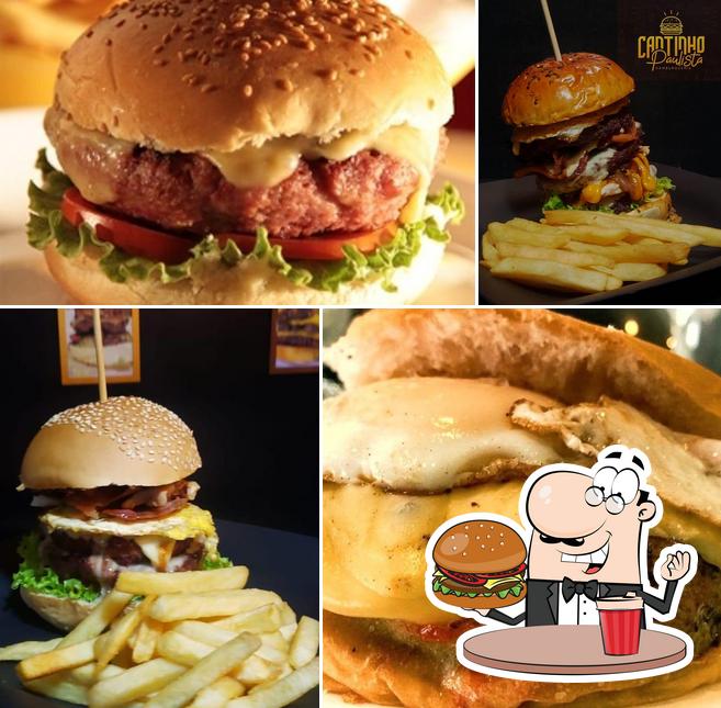 Consiga um hambúrguer no Cantinho Paulista Burger - Hamburgueria Delivery