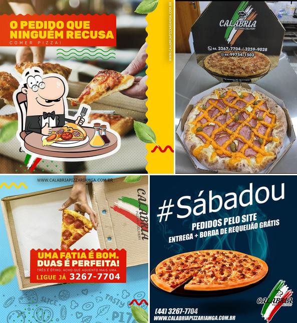 Consiga pizza no Pizzaria Calabria Maringá - Pizza Delivery