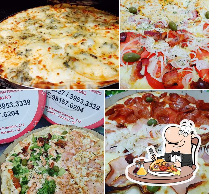 Peça pizza no Pizzaria Nova Delícia Jacareí