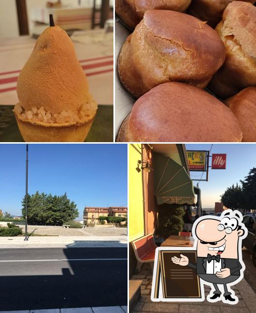 Tra le diverse cose da Sant'Antonio snack bar si possono trovare la esterno e cibo