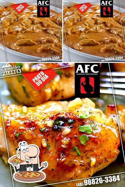 Consiga pizza no AFC - American Fried Chicken