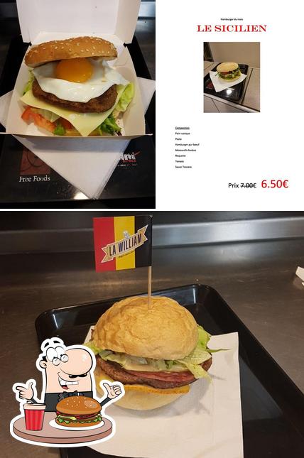 Prenez un hamburger à CAR La FRITE Nouveau