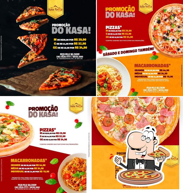 Experimente pizza no Kasa Nossa