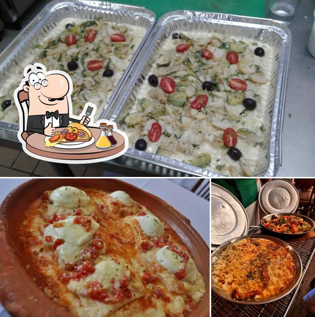 Escolha pizza no La Pergoletta