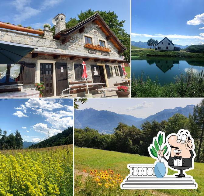 Goditi la vista dagli esterni di La Roccia